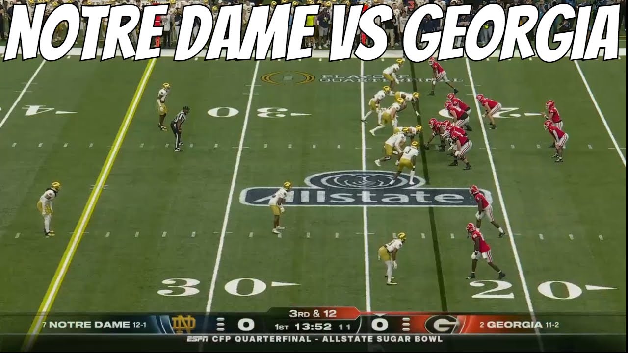 2025 NCAA CFP Quarterfinal Notre Dame vs. Georgia Full Game Replay HD!