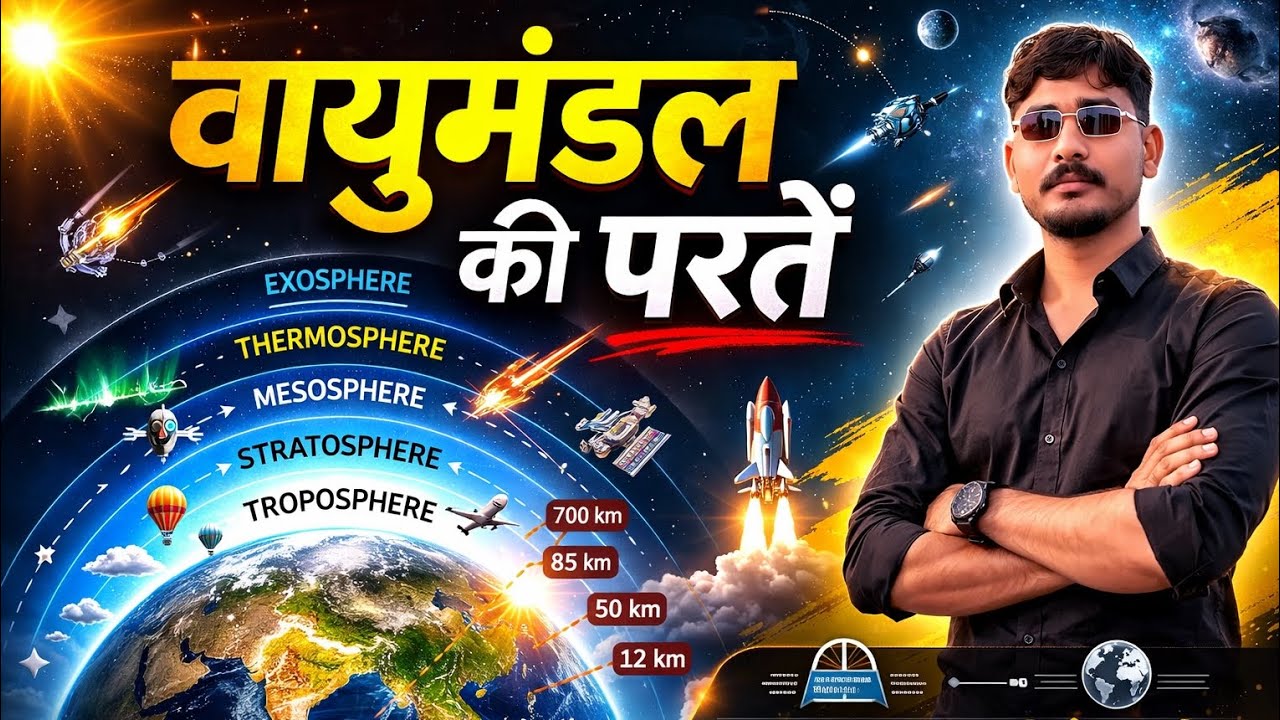 वायुमंडल की परते। Video # 20 