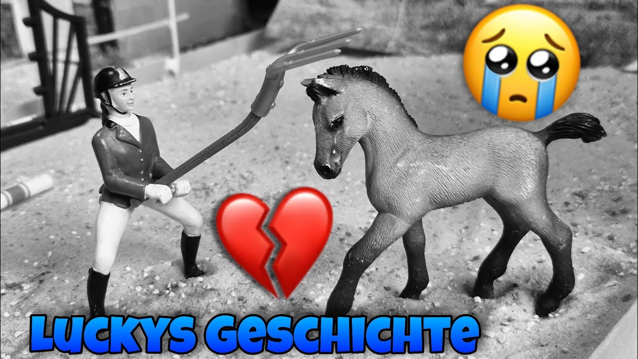 Die traurige Geschichte eines Fohlens namens Lucky...😭🐴Schleich Video emotional