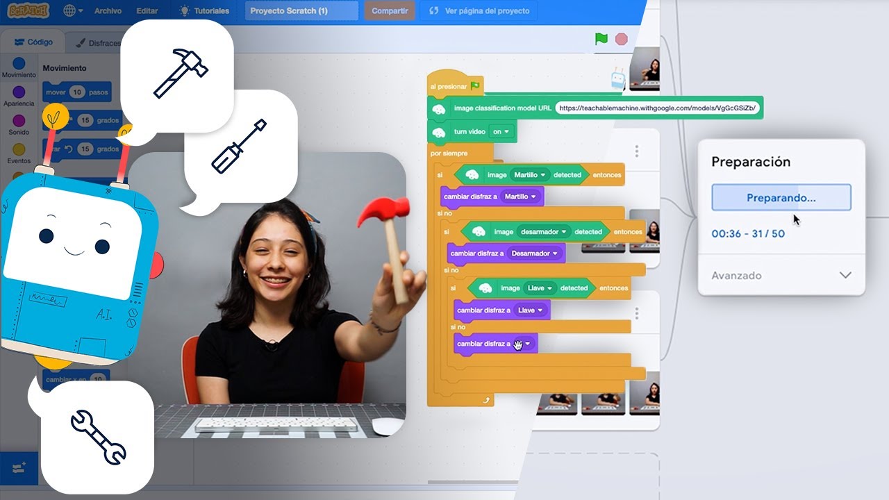 Crea tu propia Inteligencia Artificial para Scratch!! 😻🤖- MoonMakers