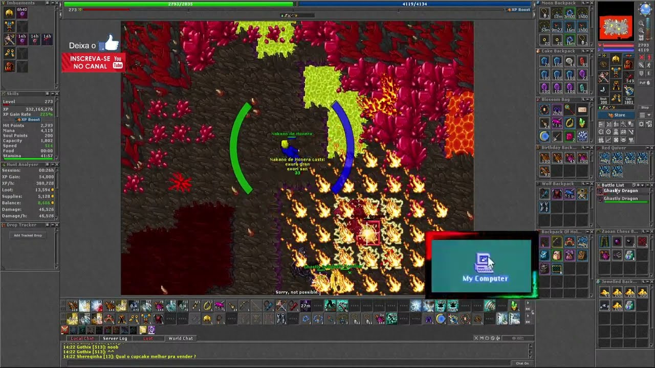 Hunt Undead Dragon 1 a 1 Tibia Celebra RP 250+