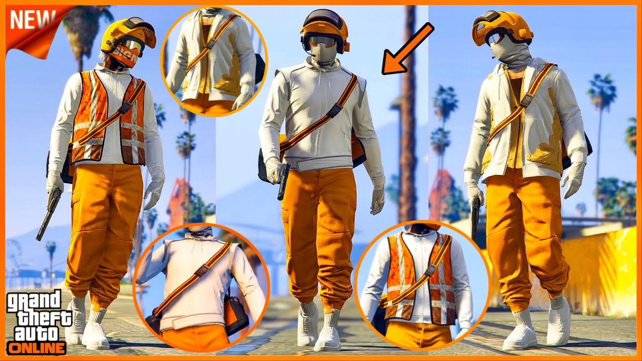 AVOIR 3 NOUVELLES TENUES MODDER SANS CODAGE TRYHARD AVEC JOGGERS ORANGE SUR GTA 5 ONLINE EN 1.57!