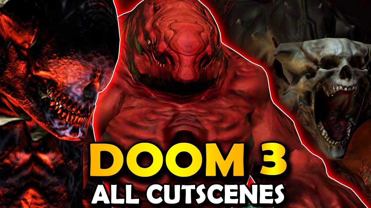 Doom 3 All Cutscenes & Ending Full Movie + Lost Mission & Resurrection of Evil Cinematics BFG