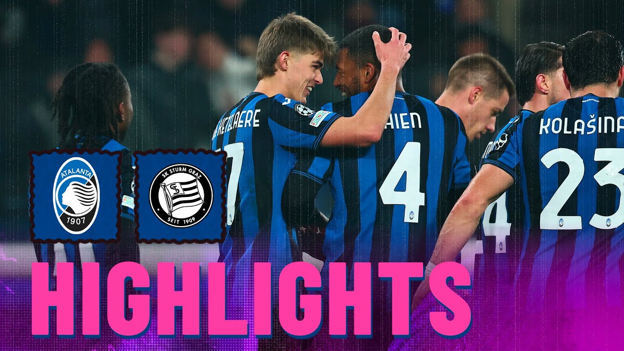 Pokerissimo nerazzurro ✋🃏⚫️🔵 | Highlights Atalanta-Sturm Graz 5-0 | MD7 UCL League Phase 2024/25
