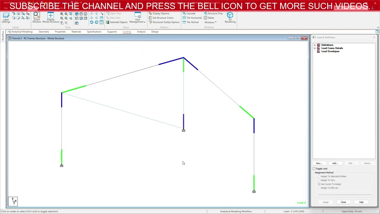 18. How to identify start and end of beam in STAAD Pro? | How to view start end direction of beam?