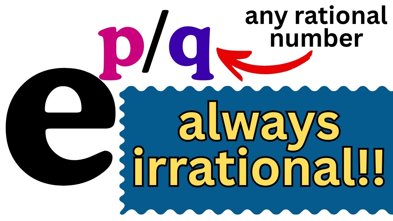 any rational power of e is irrational!