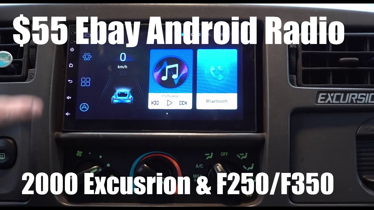 Cheap Ebay Android Stereo Install in 2000 Ford Excursion