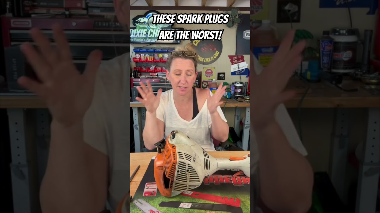 These Spark Plugs Are The Worst! #chickanic #Stihl #Echo #Shorts