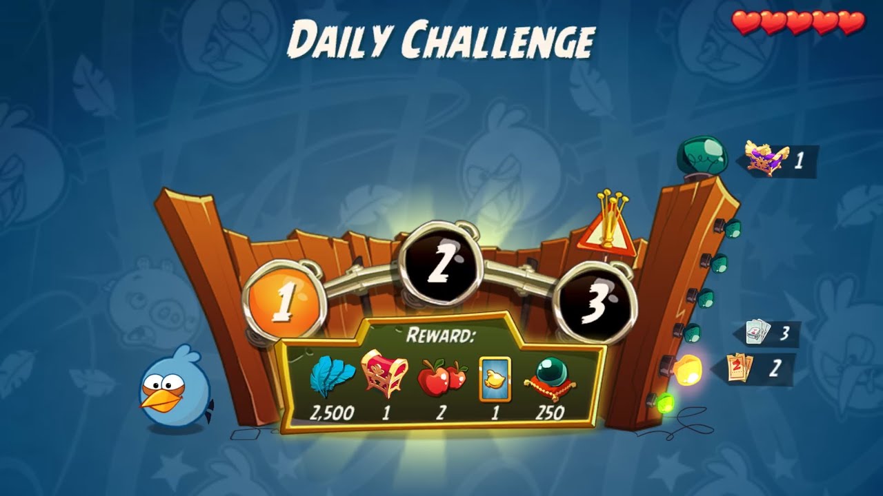 DC 4-5-6 Rooms - No Red,Blues,Chuck,Hal - Daily Challenge, Angry Birds 2