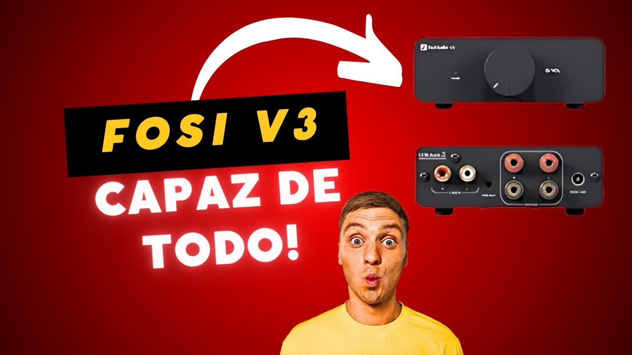 Amplificador capaz para cualquier altavoz Fosi V3