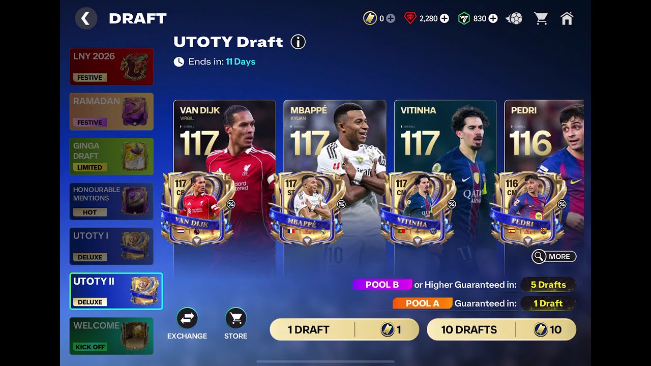 BARU MAIN LANGSUNG GACHA 30K FIFA COIN UTOTY PART 2 - EA FC MOBILE 26