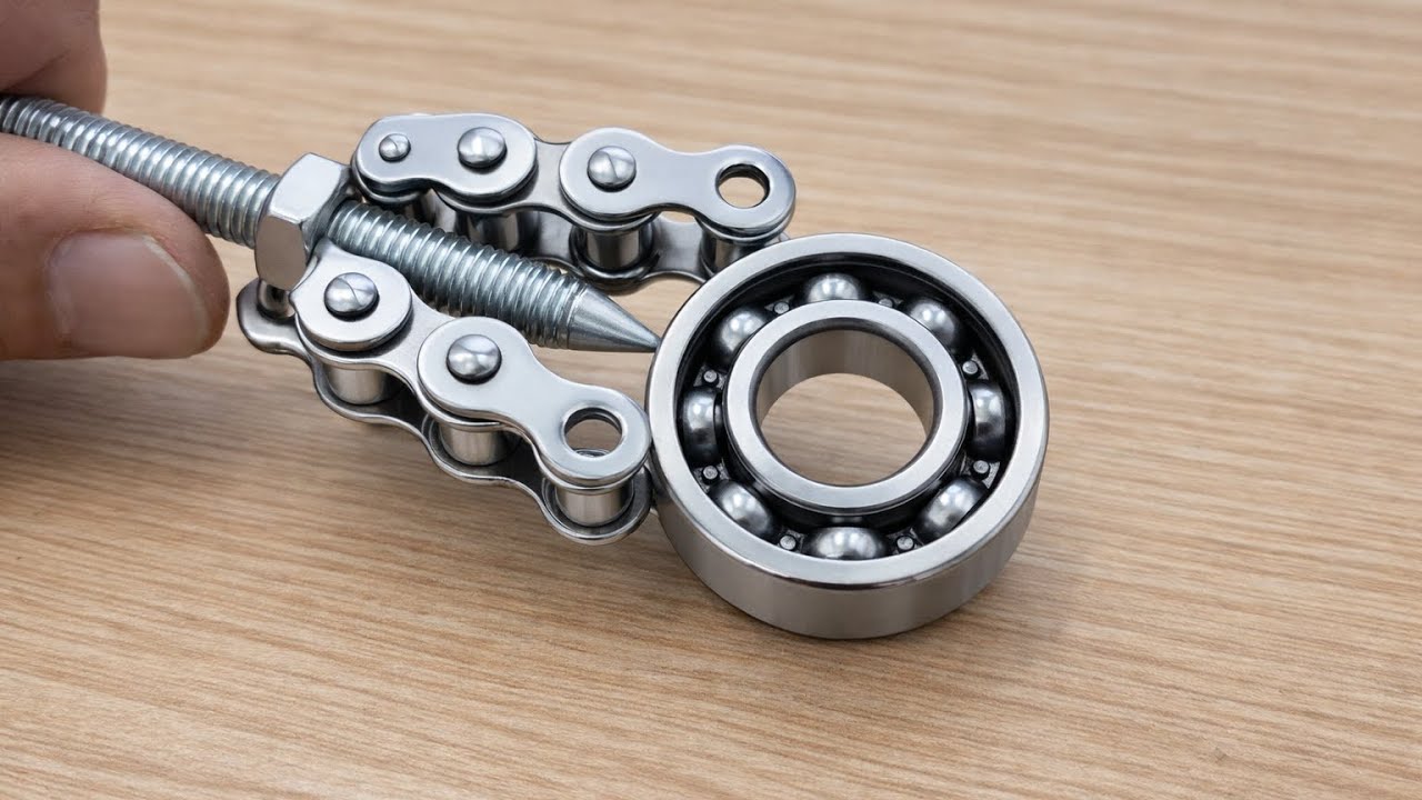 65-Year-Old Welder Makes a Tool to Remove and Install Chuck Threads from Old Bearings | DIY at Home