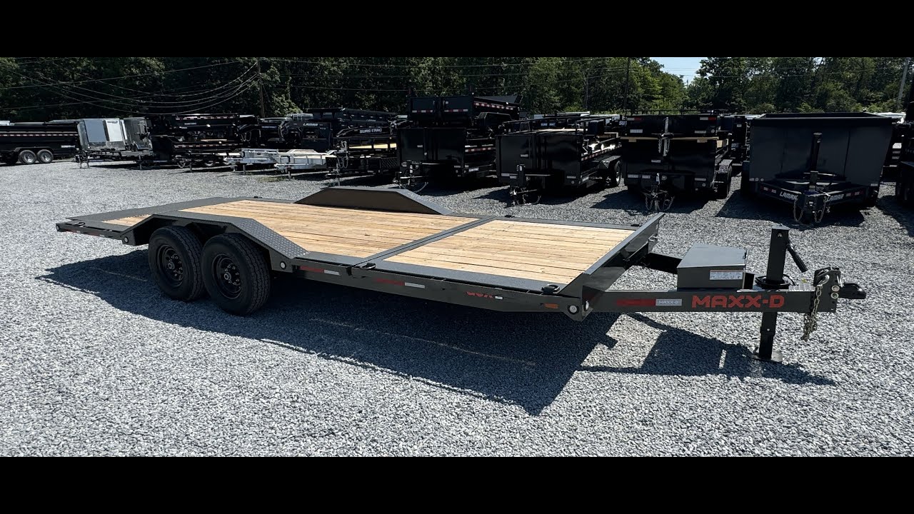 Maxxd 102x22' G6X Wide Body Gravity Tilt equipment Trailer 14000# GVW G6X10222