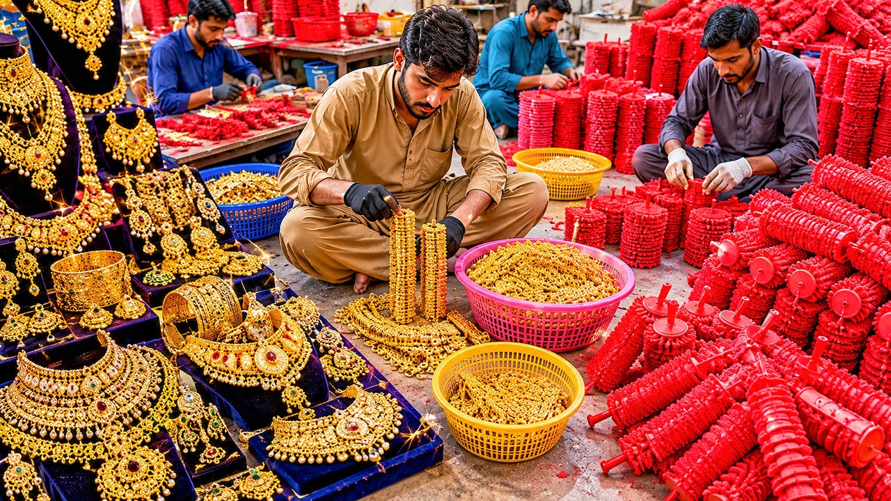 Incredible Process of Making Artificial Jewellery from Brass | Unique Handcrafted Jewellery Designs