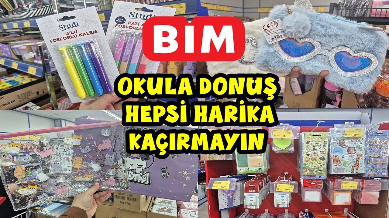 BİM OKULA DÖNÜŞ YİNE HARİKA💯2025 BİM OKUL ALIŞVERİŞİ🔔BİM OKUL MALZEMELERİ GELDİ OKUL ALIŞVERİŞİ