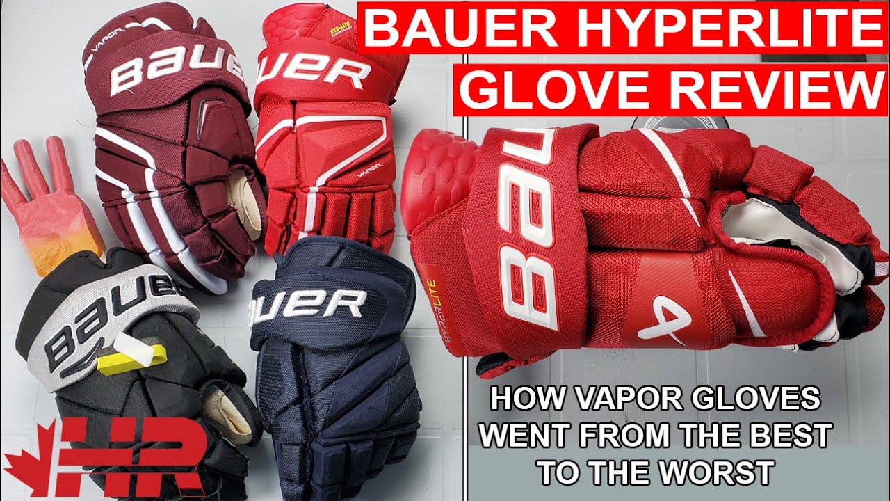 Bauer continues to make bad gloves... Vapor Hyperlite hockey gloves Snap Shot review