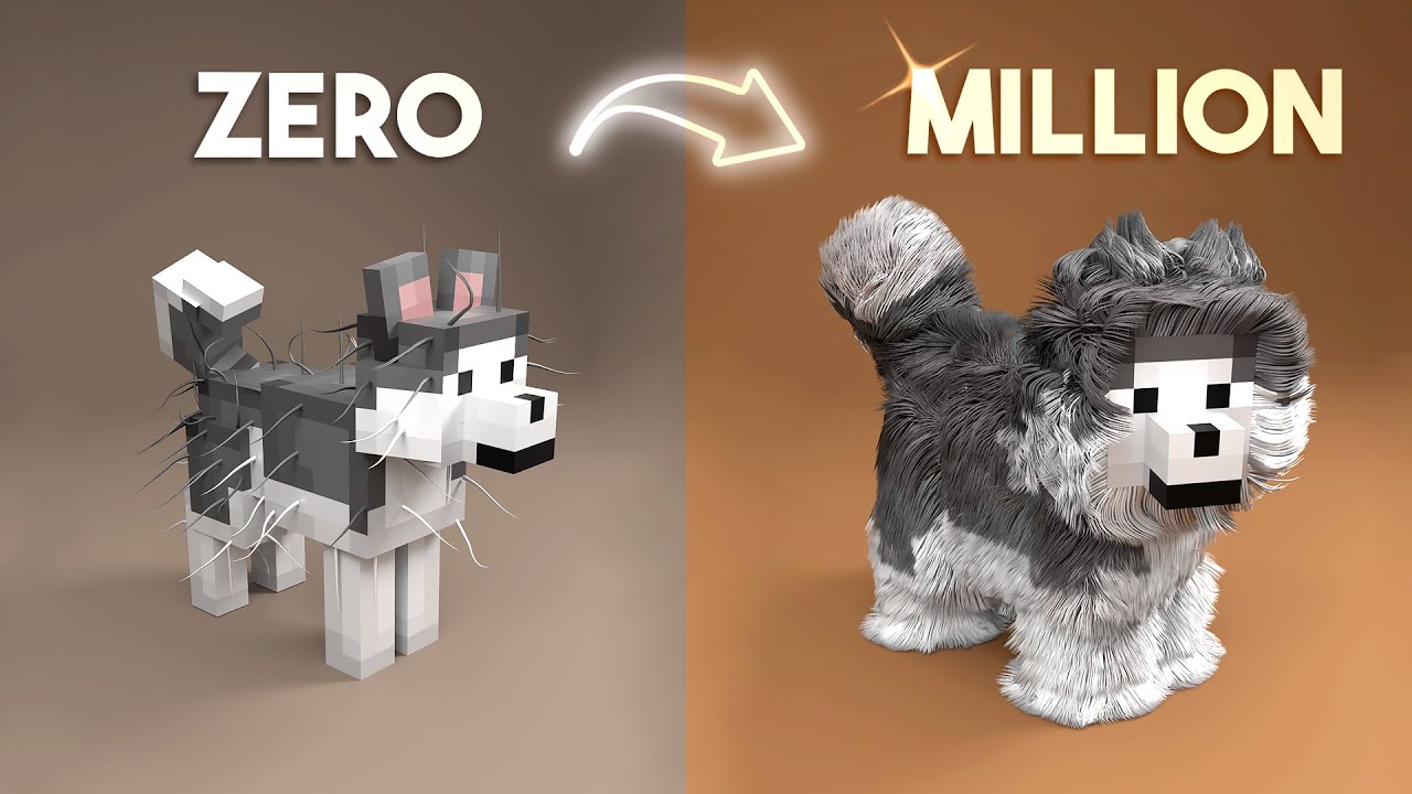 The Most Satisfying Minecraft 3D Simulations | Hair Physics, Water & more!