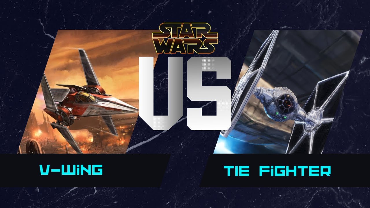 TIE Fighter VS V-Wing - Imperio y República - Star Wars