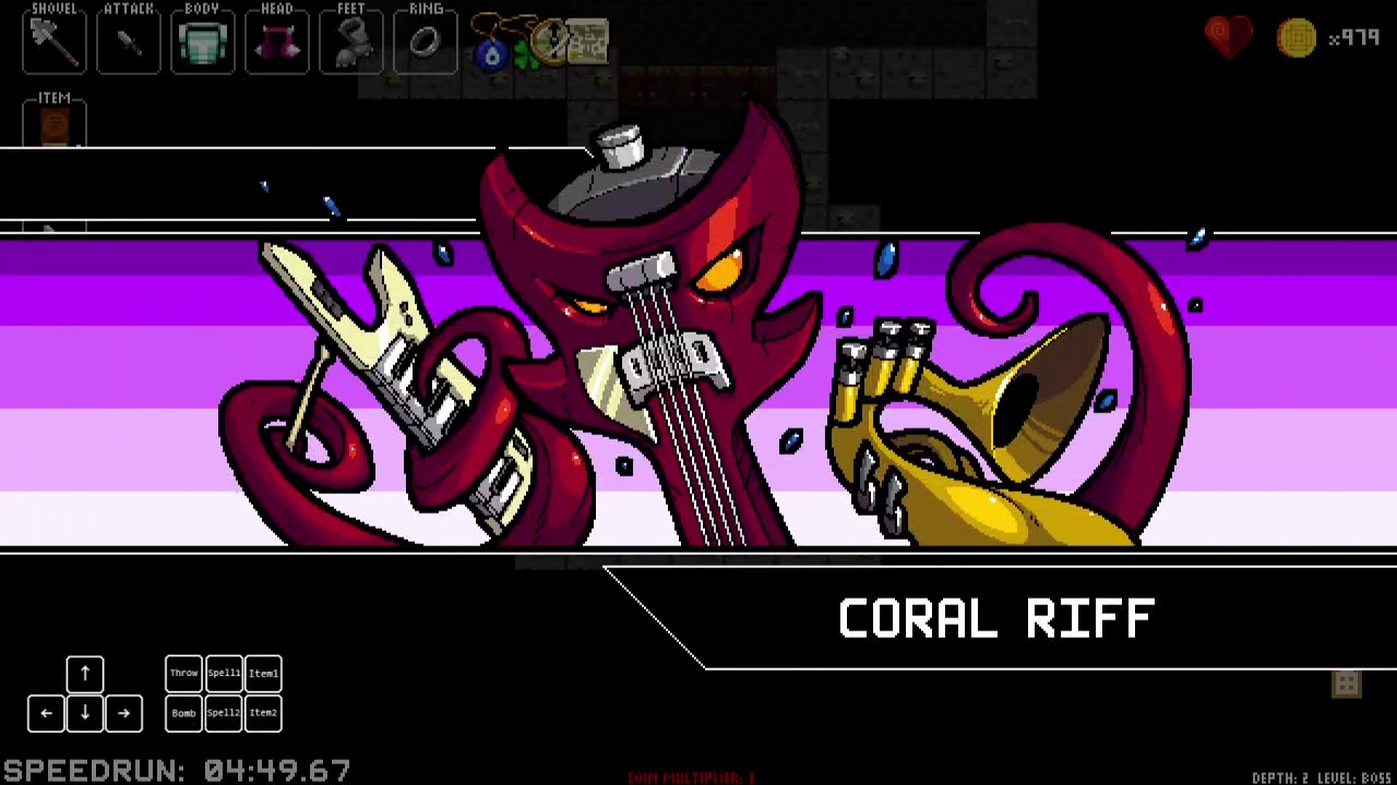Crypt of the NecroDancer - Coda hard mode - 11:06.87