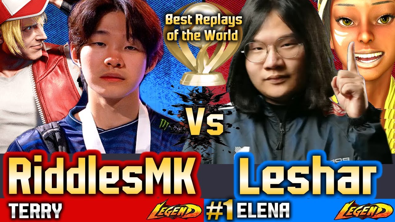 🔥SF6 RiddlesMK in Japan! (TOP#1 Terry, Elena) vs Leshar ▰ Street Fighter 6 High Level