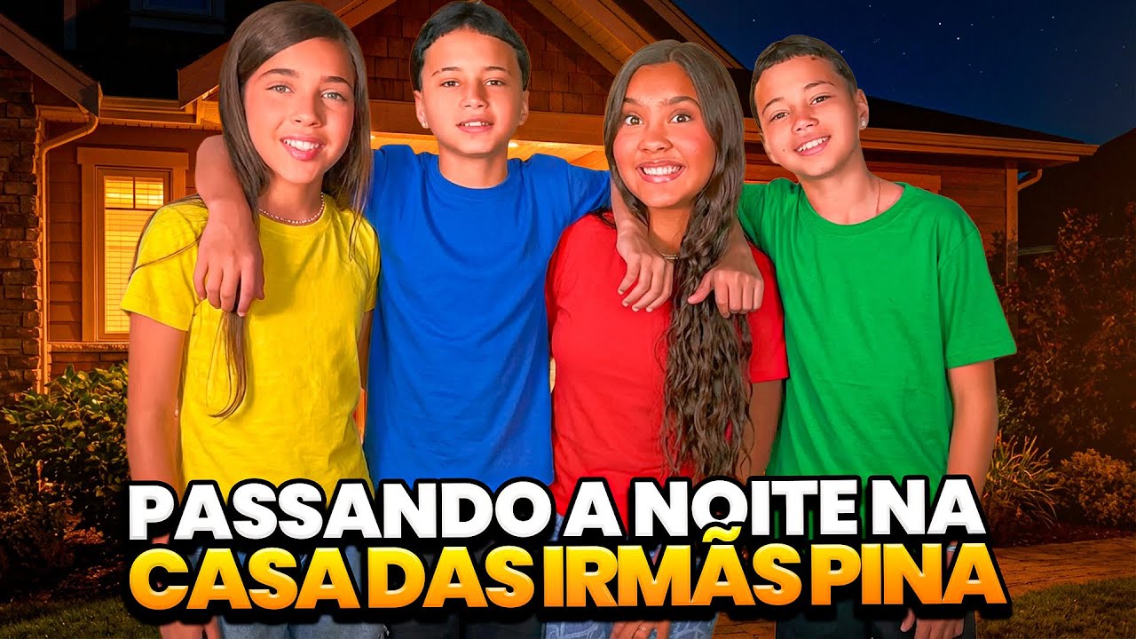 OS GÊMEOS ANTÔNIO E JP PASSARAM A NOITE NA CASA DAS IRMÃS PINA 😱 •Antônio e JP• 