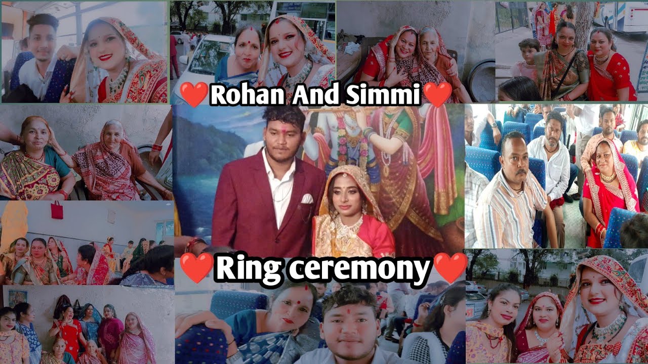 Rohan And Simmi Engagement  Ring ceremony ❤️Kundhiya Parivaar ❤️Jai Vihot Maa Jai Nanji  Gopal Dada 