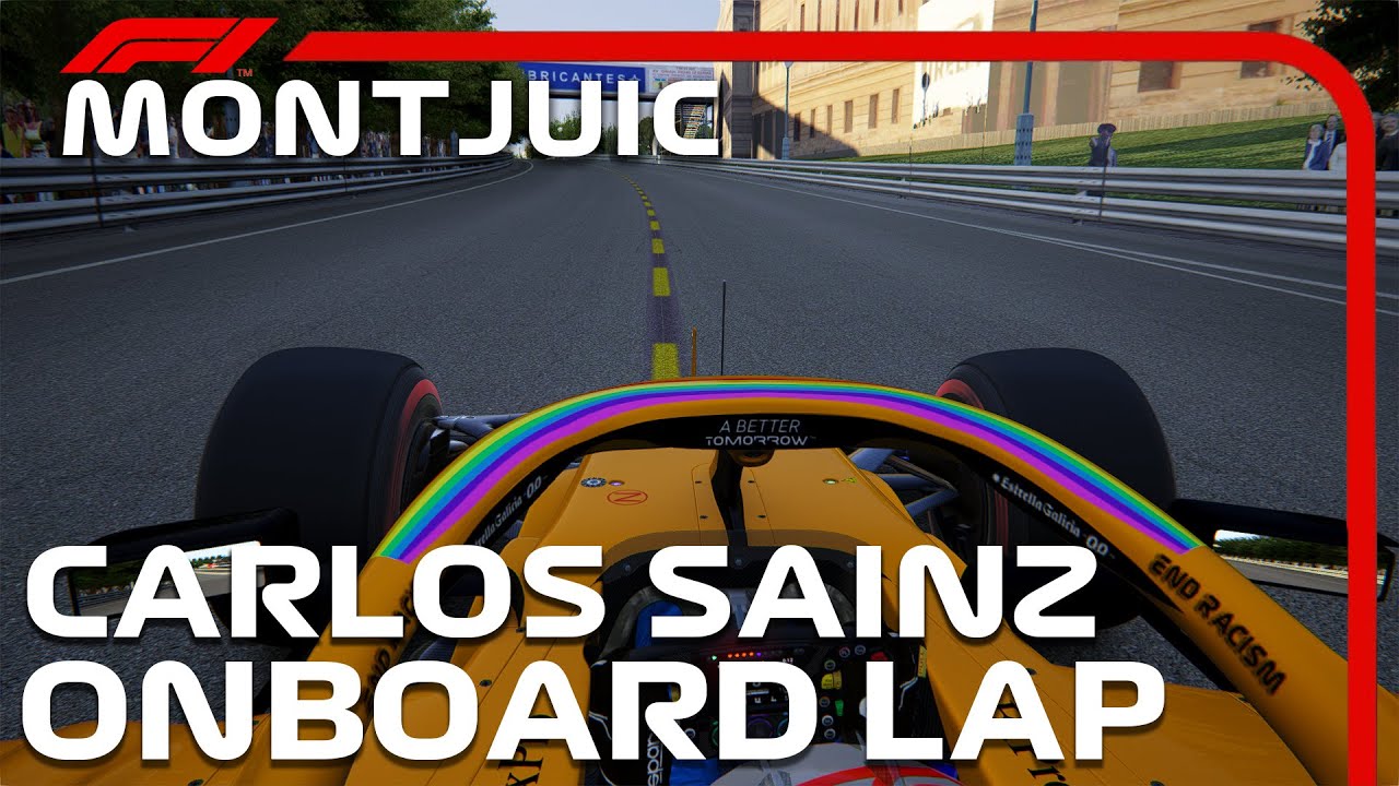 F1 Montjuic Circuit | Carlos Sainz Onboard | Assetto Corsa
