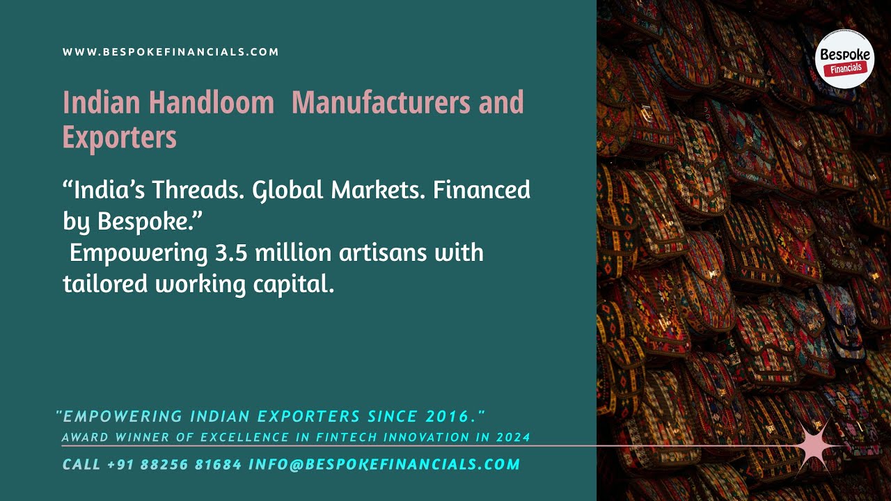 Finance Solutions for Indian Handloom Exporters 4K