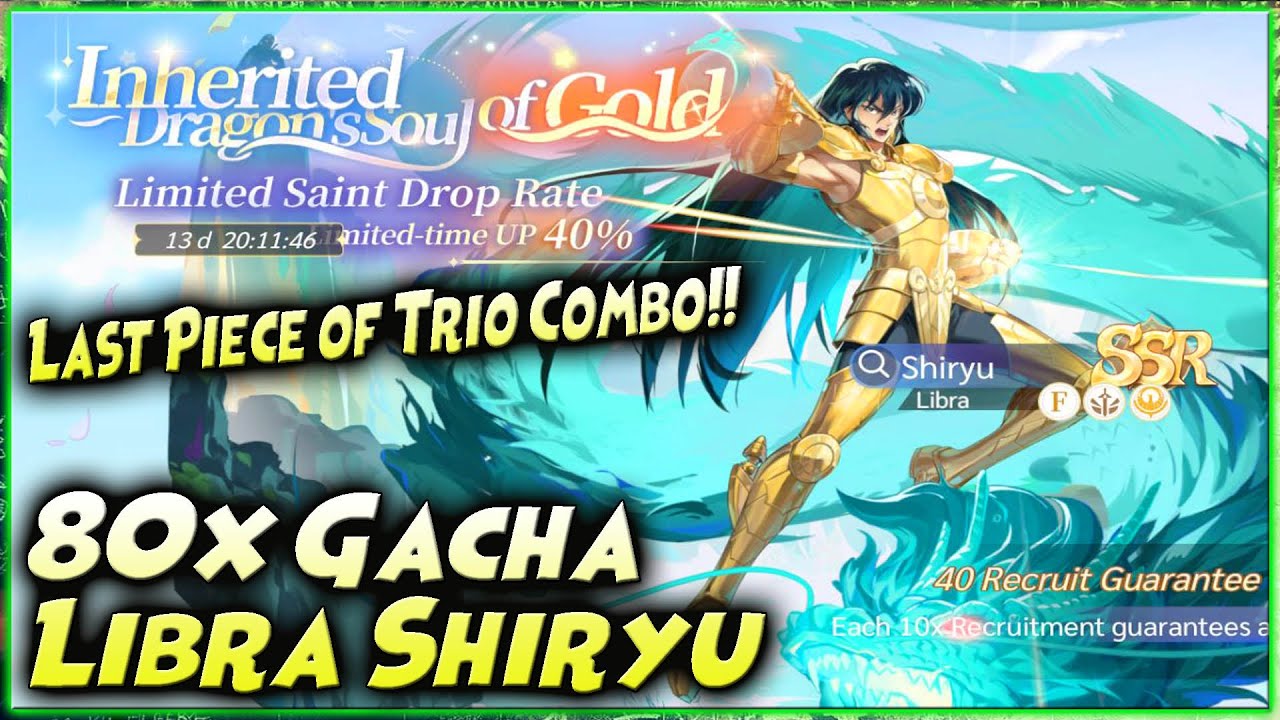 Akhirnya!! 80x GACHA LIBRA SHIRYU 