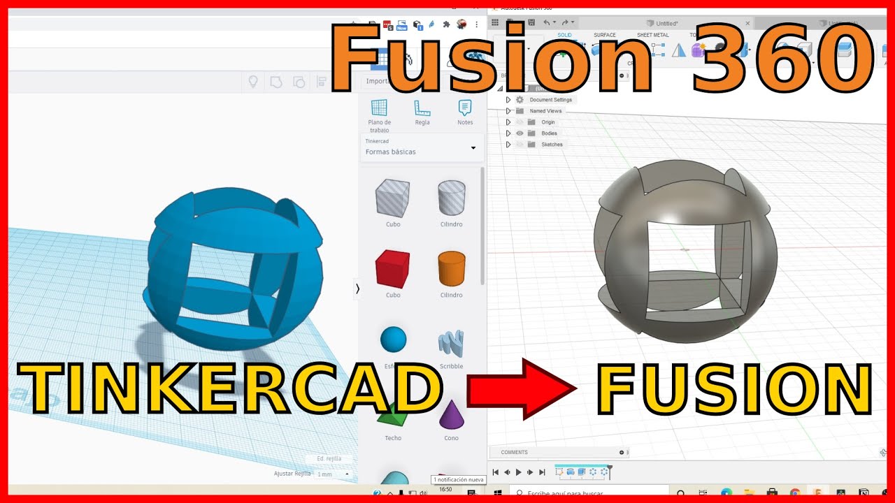 De TINKERCAD a FUSION 360 - Diferencias al DISEÑAR y errores comunes