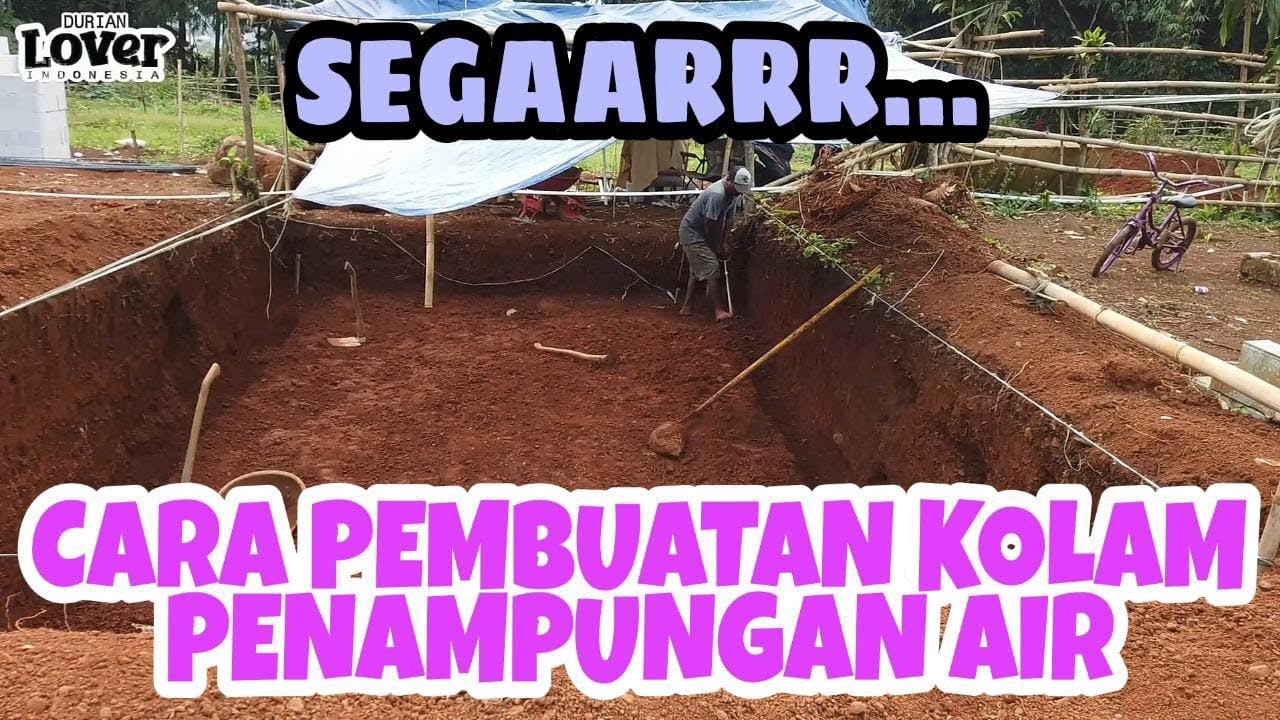 SEGAAARRR...!!! CARA PEMBUATAN KOLAM PENAMPUNGAN AIR // HOW TO MAKE WATER STORAGE POOL