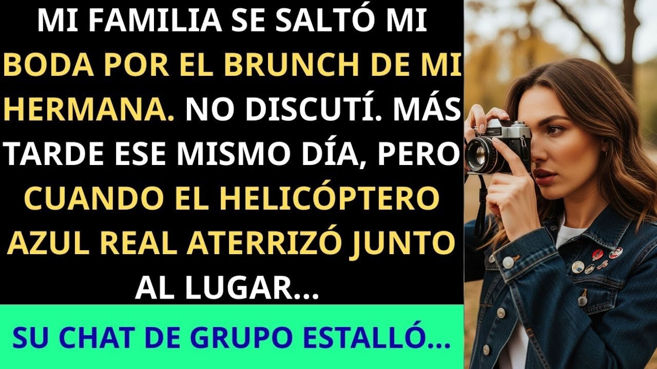 🔥Mi Familia No Se Presentó a Mi Boda, Luego el Helicóptero Azul Real Sorprendió a Todos🔥