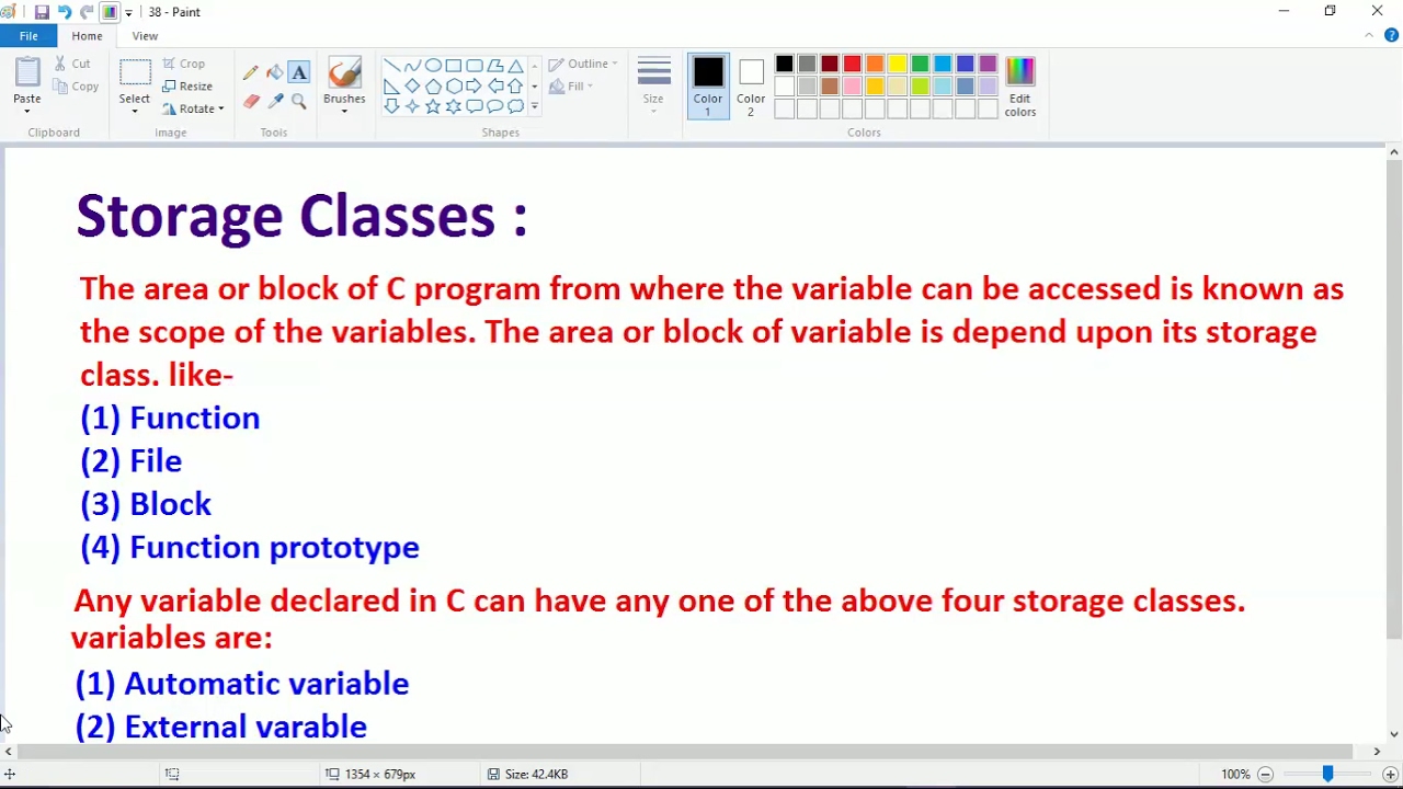 Storage classes in C (38)