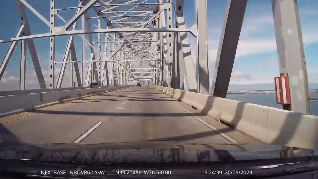 Crossing the Francis Scott Key Bridge in Baltimore 2023-05-20