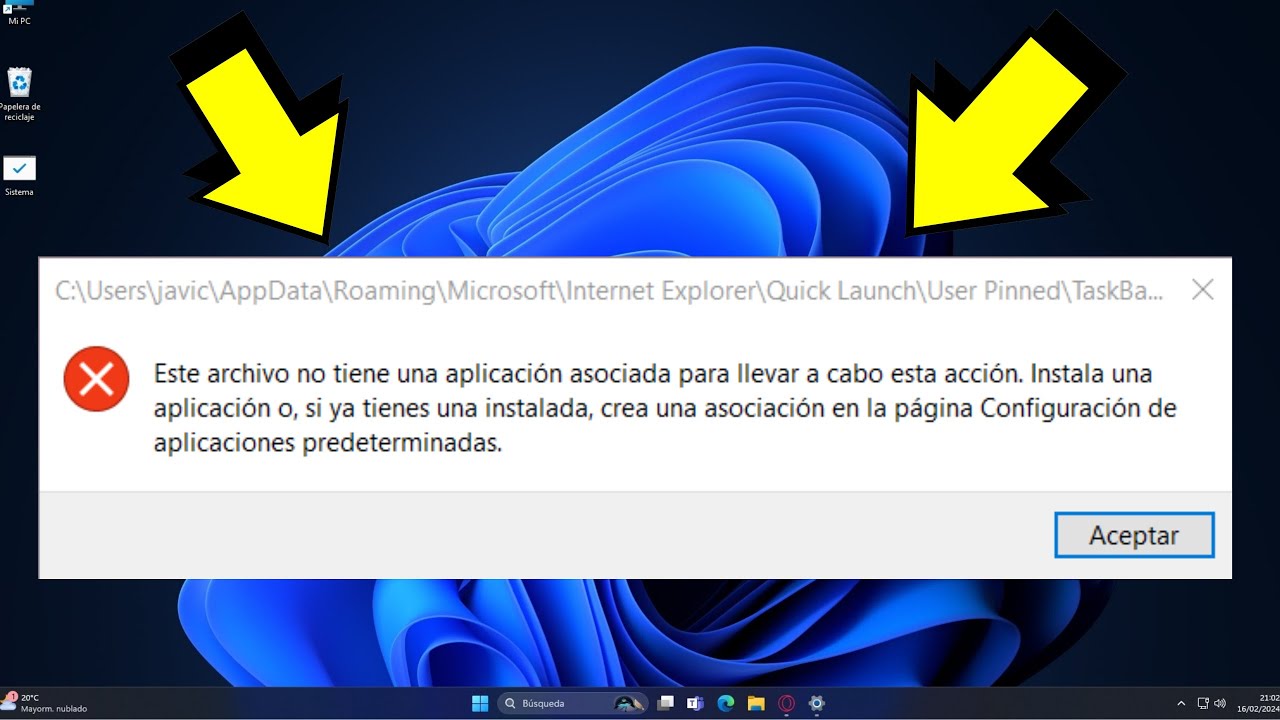 Este archivo no tiene una aplicaci&oacute;n asociada para realizar esta acci&oacute;n en Windows 10/11 SOLUCI&Oacute;N