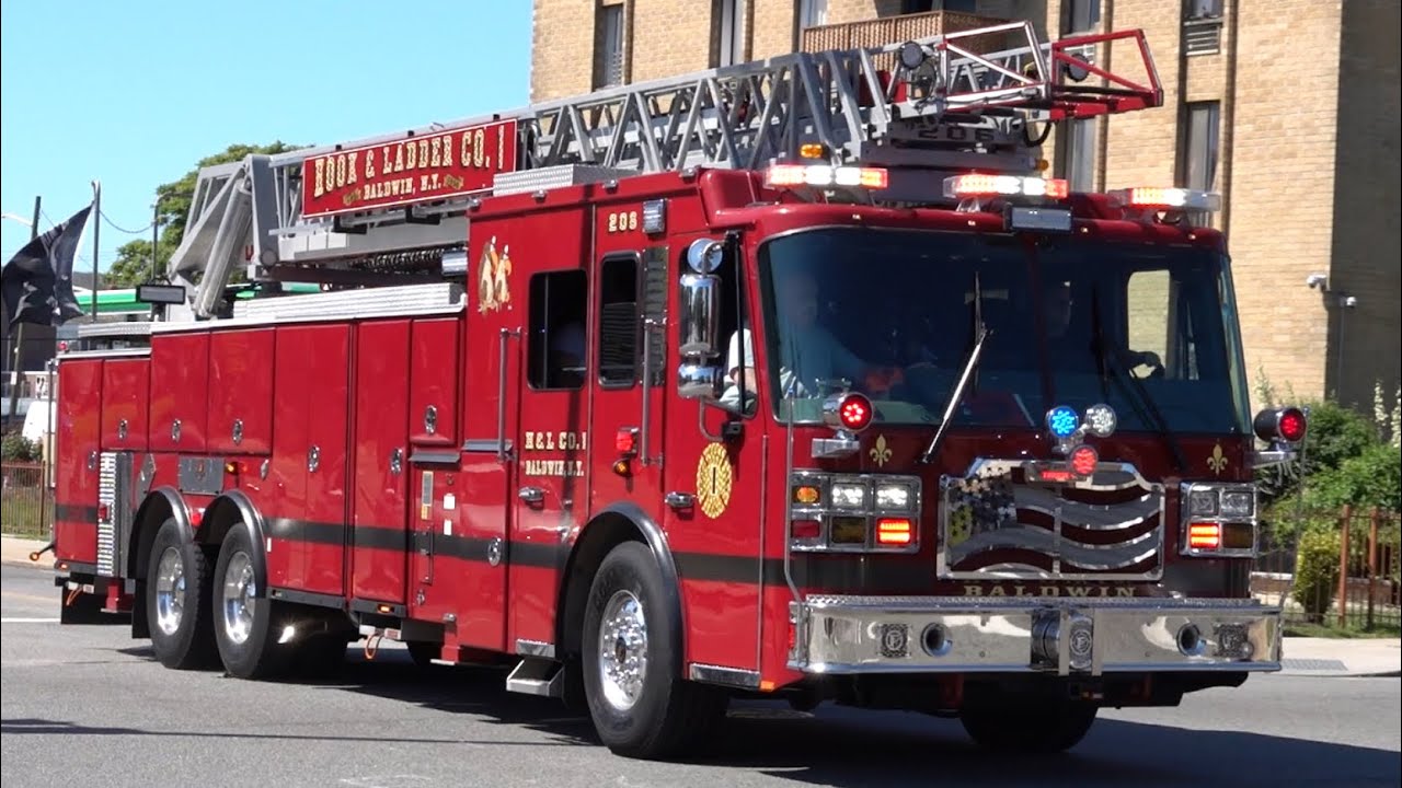 Baldwin Fire Department Ladder 206 Responding 6/15/24