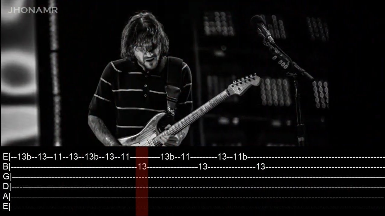 RHCP- Hey Intro and solo - Live Paris, France (2022) - John Frusciante -TABS