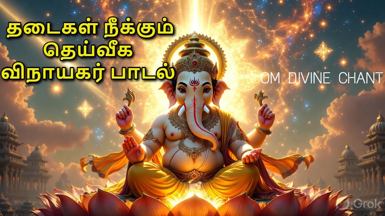 🙏 வாழ்க்கை தடைகளை நீக்கும் 🙏 108 விநாயகர் போற்றி | Divine Vinayagar Paadal