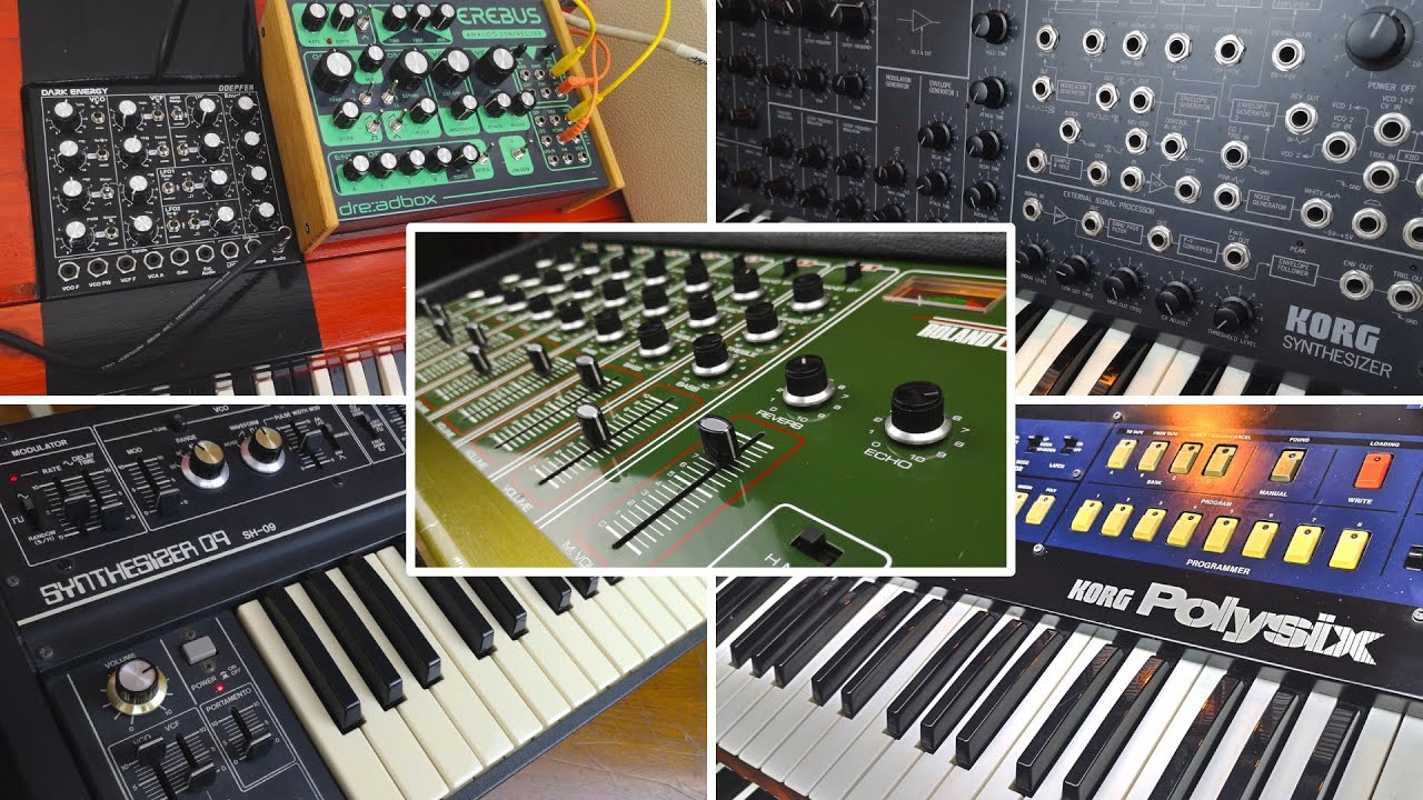 Synth jam with the Roland PA-120 mixer
