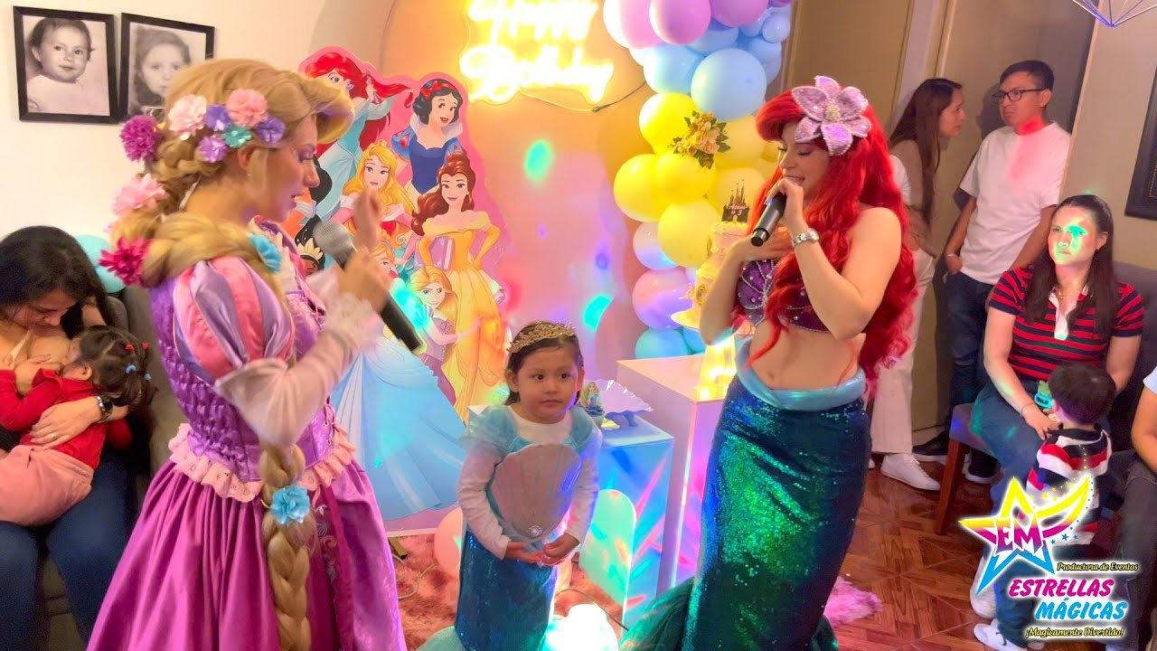 Show Infantil Princesas Disney con La Sirenita y Rapunzel Estrellas Mágicas - Mágicamente Divertido