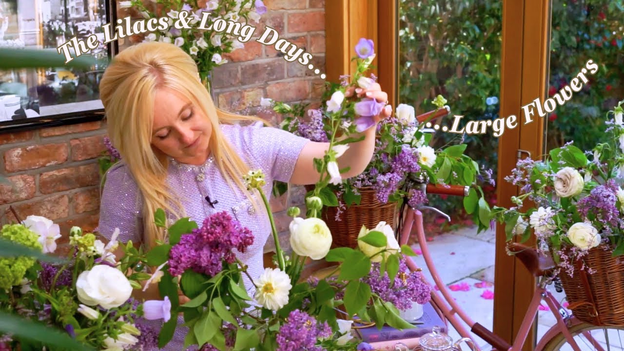 The Lilacs & Long Days Large Flowers • Spring Floristry Tutorial #sustainablefloristry