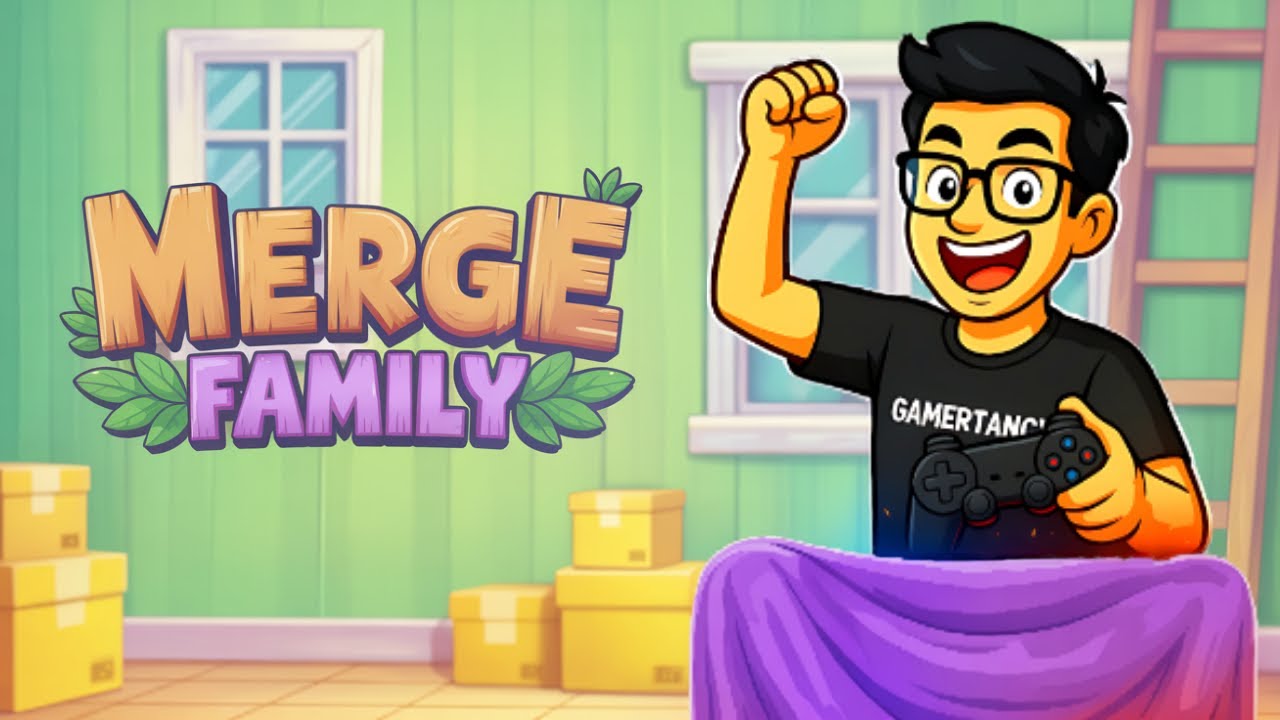 Merge Family Gameplay 🧩 Calm Merge Puzzle with Home Upgrade Journey | Gamertancy