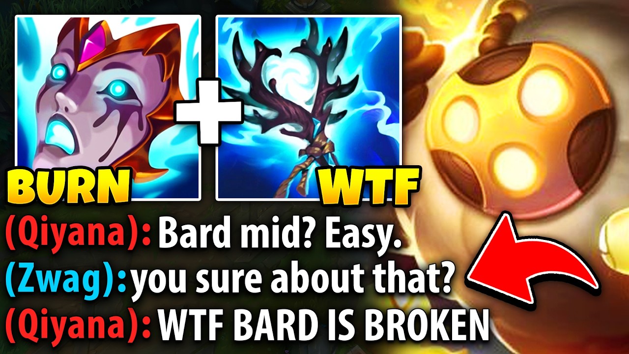 I Made this Qiyana die 19 times with my AP Bard Mid... (SHE HAD A MENTAL BREAKDOWN)