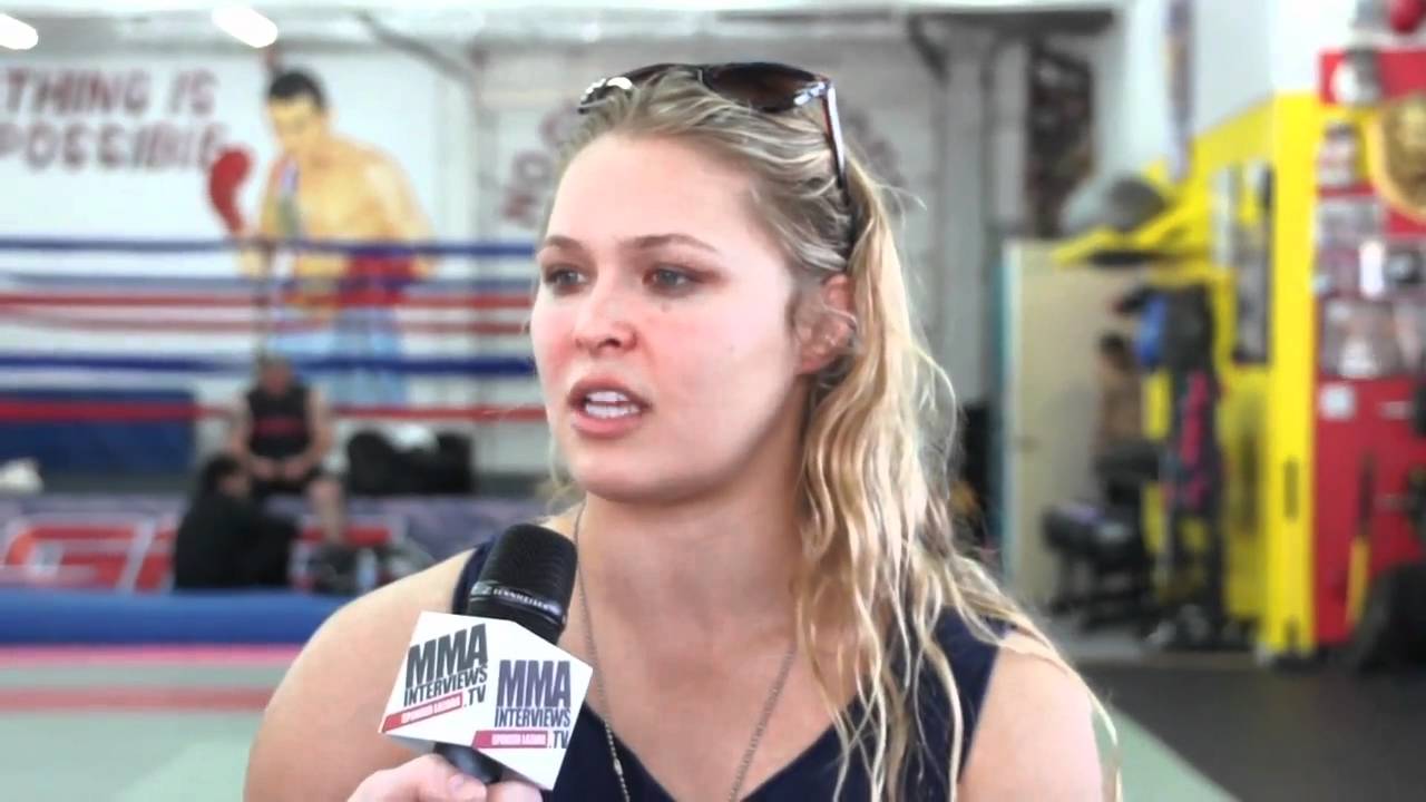 Ronda Rousey interview and training at Glendale Fighting Club