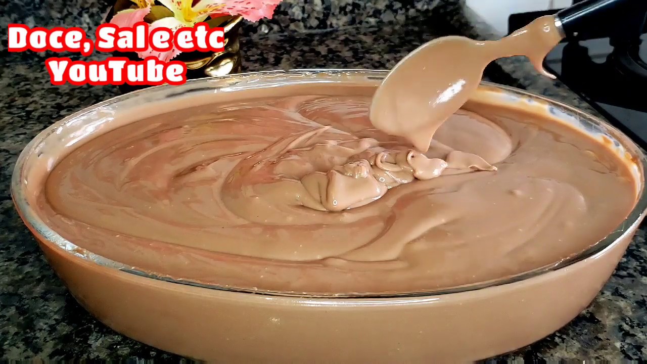 RECHEIO DE BRIGADEIRO CREMOSO ECONÔMICO PARA BOLO NO POTE