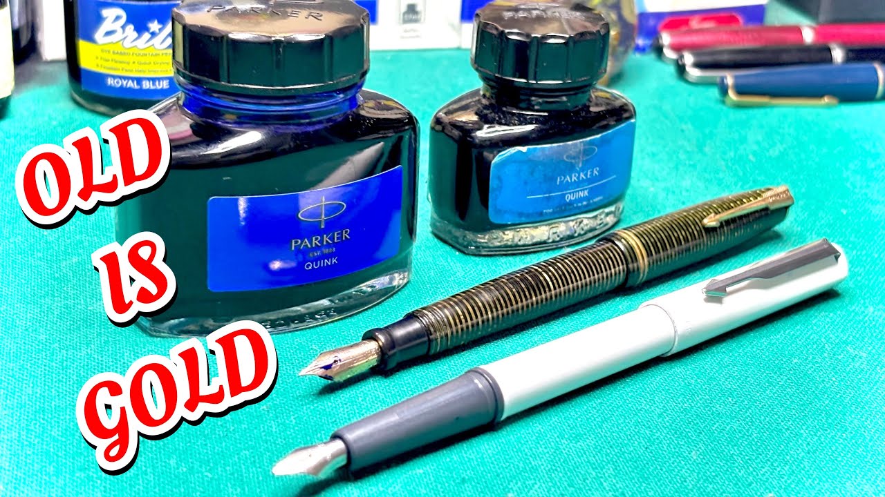 New And Old Parker Fountain Pen Compare | Canada 🇨🇦 | India 🇮🇳 | Ink Pen | Parker Vacumatic Pen