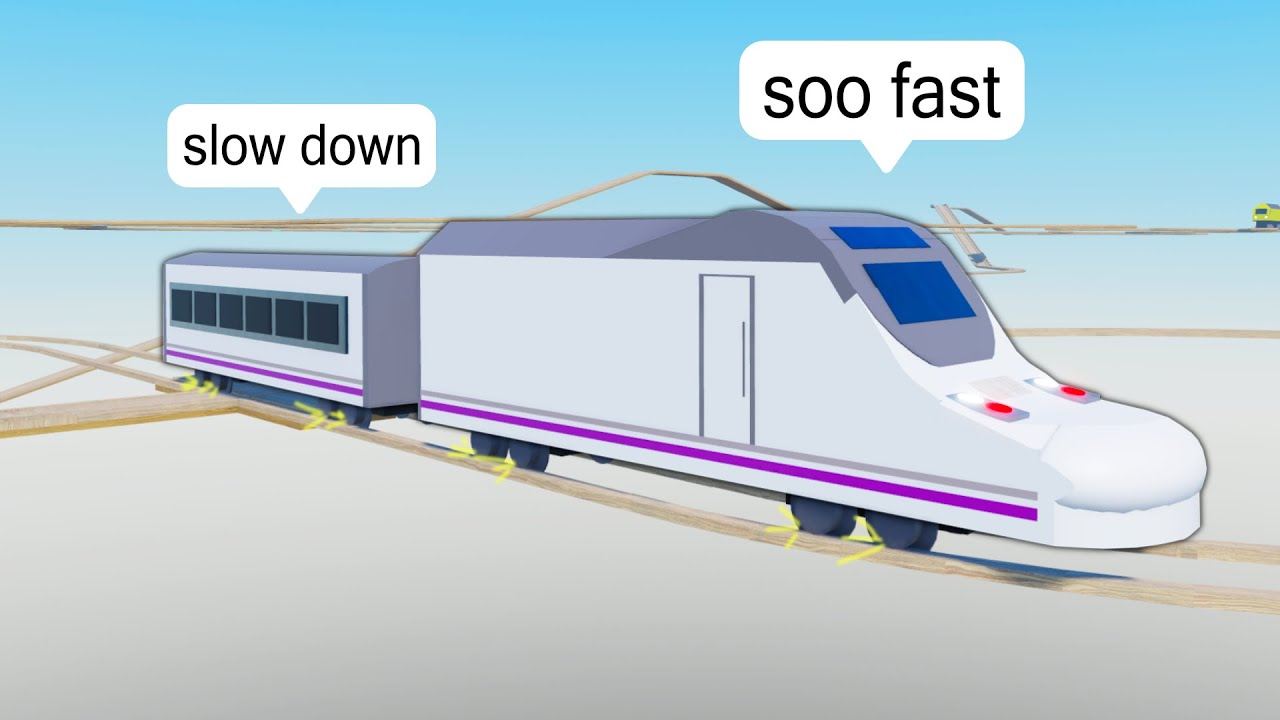 i used FASTEST Train BUT I Can't STOP on Roblox Cart Ride Drive the train to the end