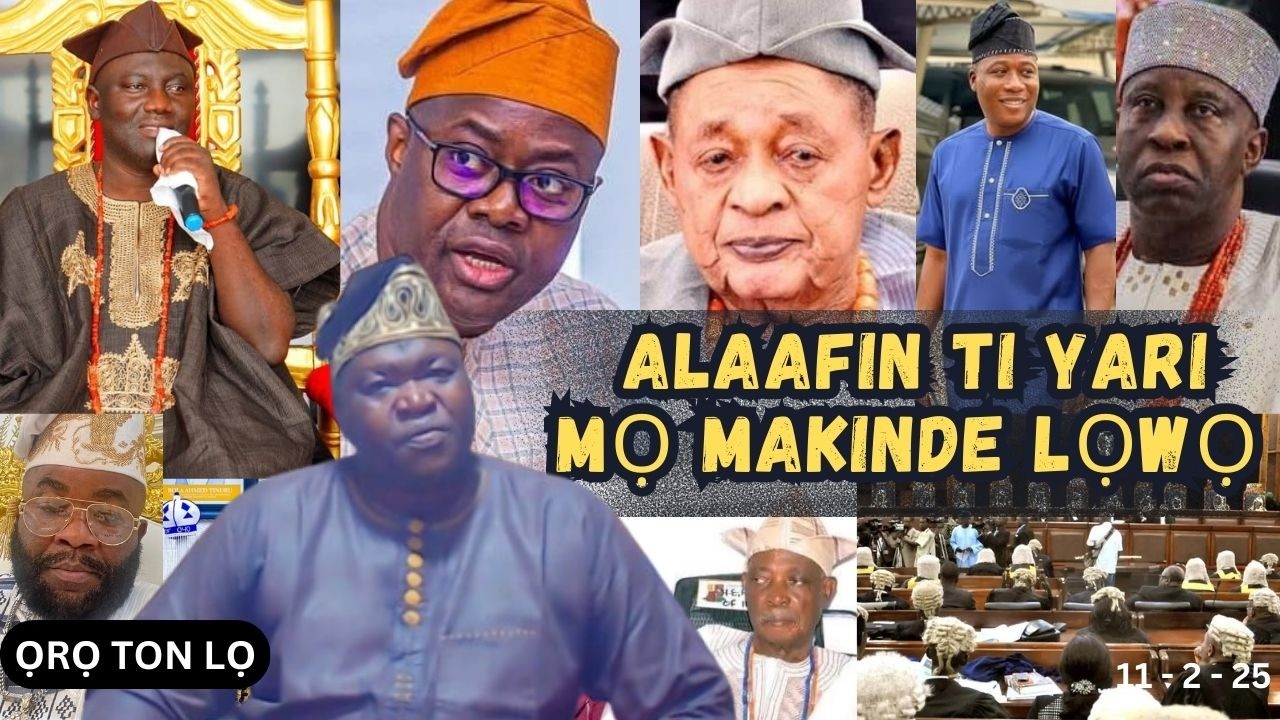 ALAAFIN TUN TI GBA ONA MIRAN YOO!! ORO TI TO SO BAYI OO!!