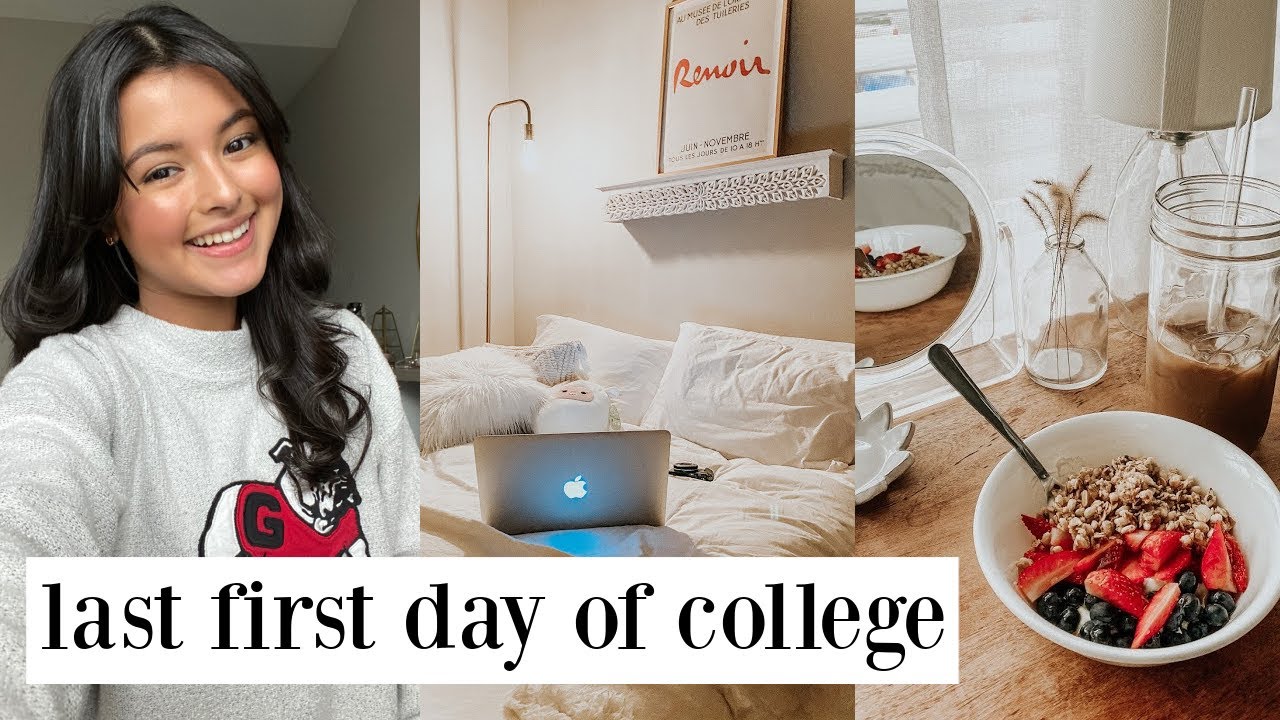 first day of college 2021 @ uga spring semester working out, printing syllabi, zoom + more