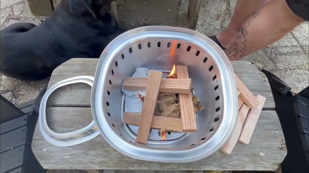 EAST OAK Fuoco Smokeless Tabletop Fire Pit   3 in 1 Ash